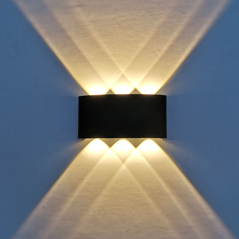 Luxury Led Square Modern Mounted up Down Garden Living Room Wall Home Room Decor Waterproof Outdoor Wall Light Lamp