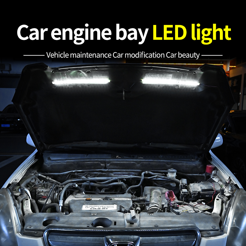 Universal Under Hood LED Light Kit Automotive LED Strip Car Hood Work Check Light Car Engine Bay LED Light