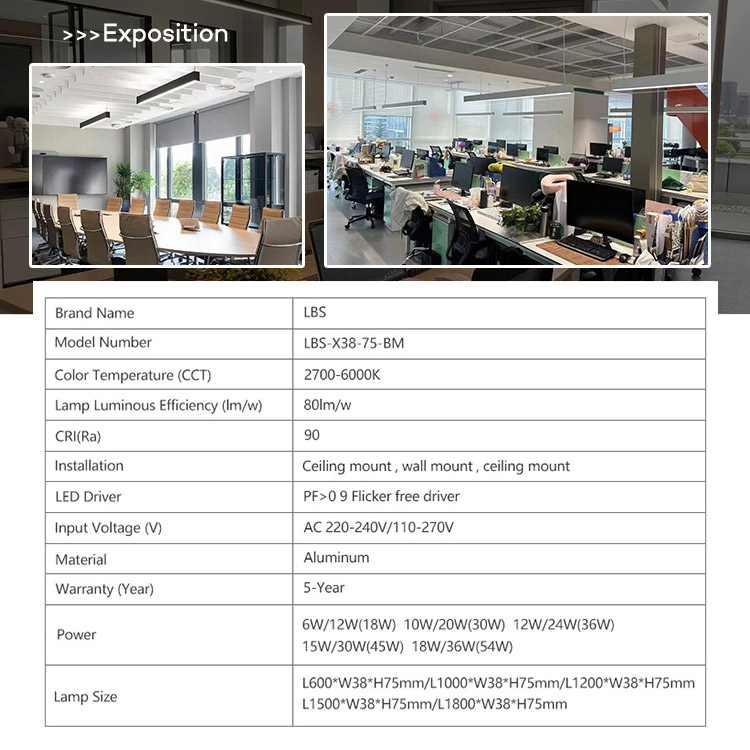 Led Linear Lighting Design Shopping Mall Exhibition Decor Interior Showroom Lighting Office Hotel Customization Light Project