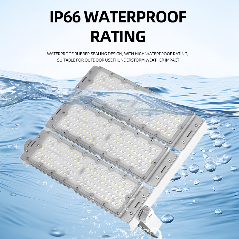 IP66 Waterproof 50W 100W 200W 300W 400W 500W 3 Years Warranty LED Modular Flood Light Outdoor Stadium Lighting LED Tunnel Light