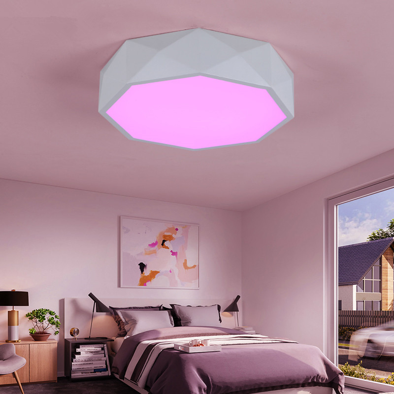 Contemporary Kitchen Kids Room Round RGB Ceiling Lights with Remote Controller (WH-MA-34)