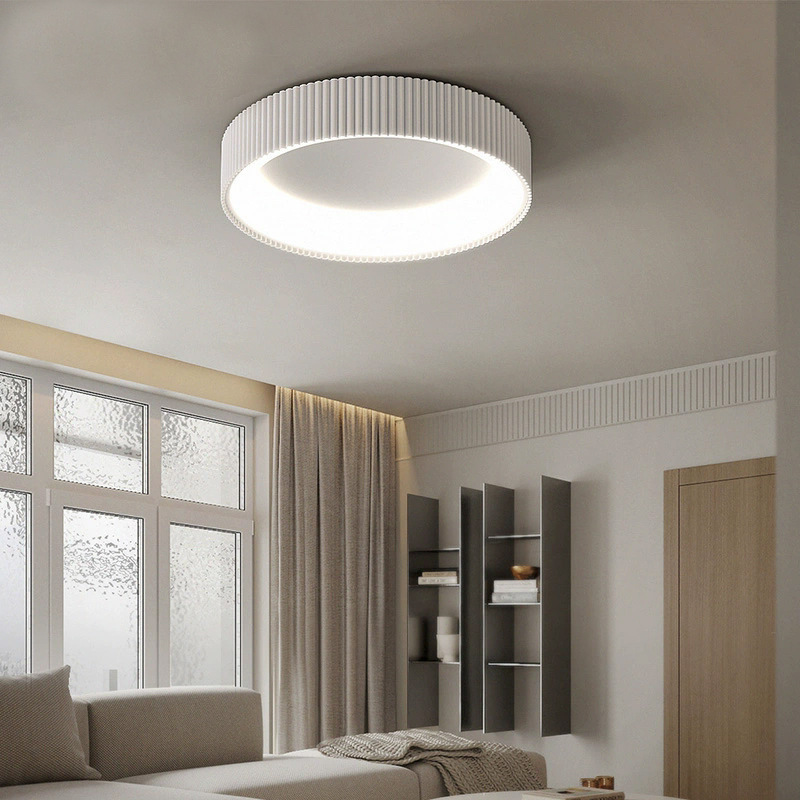 Modern Minimalist Square Acrylic LED Ceiling Light 50W Surface Mounted with Switch for Hotel Bedroom and Home Decor