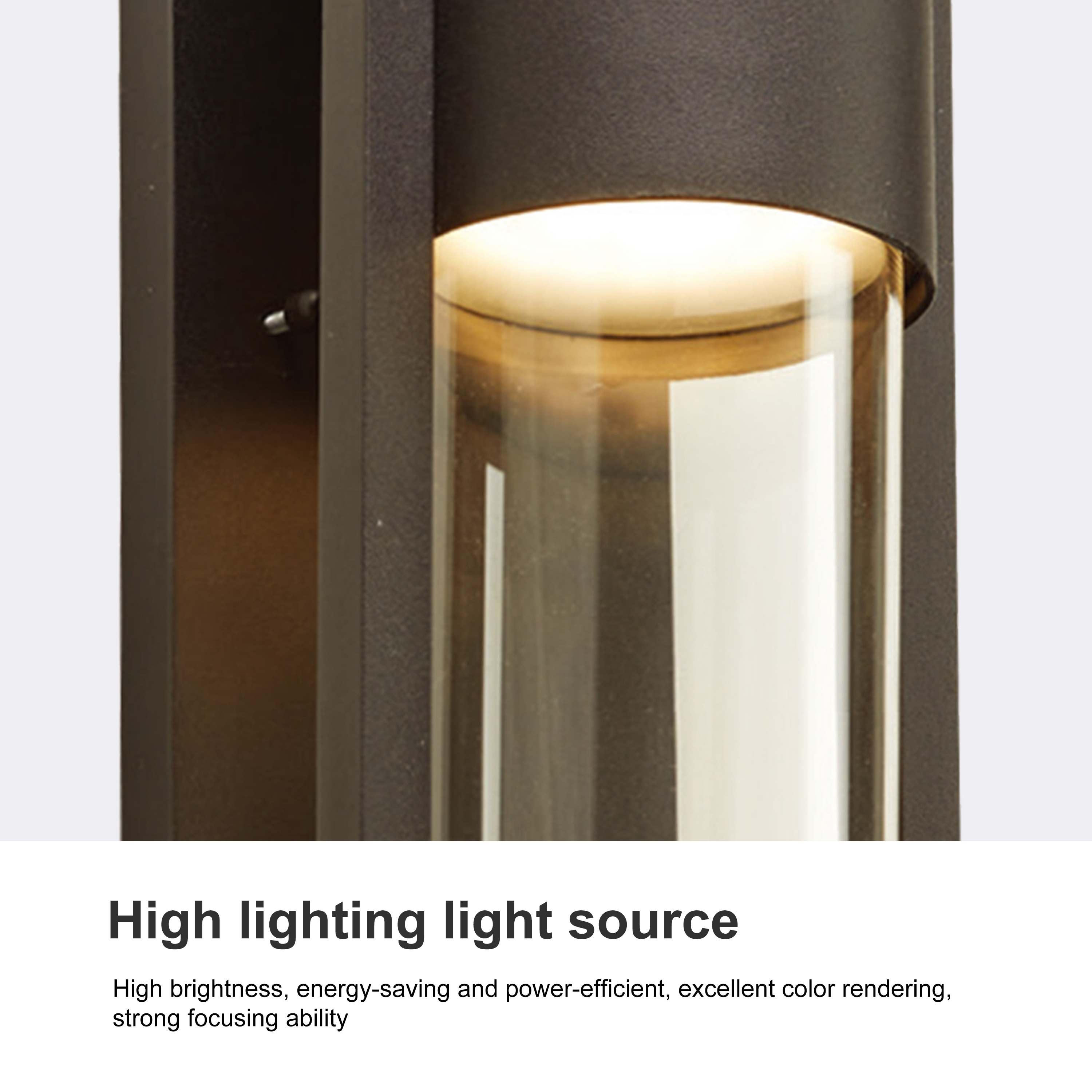 Outdoor Waterproof Square Aluminum Led Wall Lamp for Villa Corridor Courtyard Exterior Garden Balcony Terrace