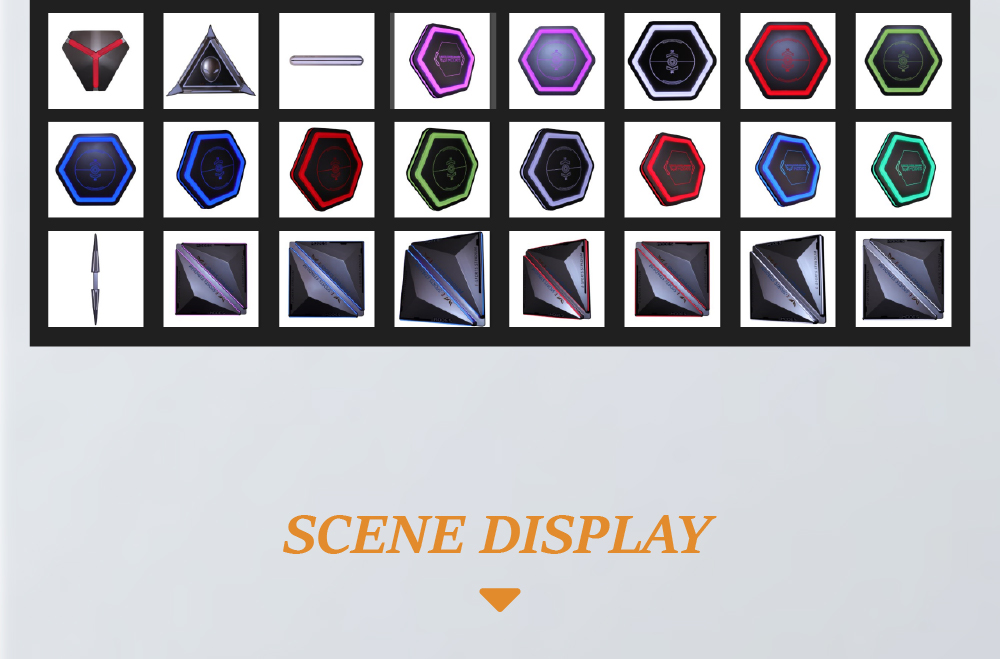 Custom Modular RGB LED Lighting Modes PVC High CRI Science Fiction Design Esports Hotel DIY App-Controlled Dimmable