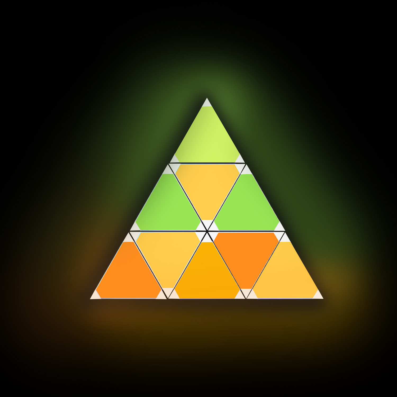 WIFI Smart LED Panel Triangular Wall Lamp Night Light RGB Atmosphere Game Decoration Kit Creative Party Decoration Light