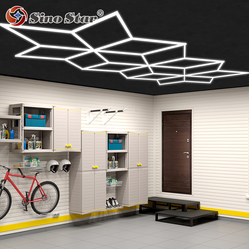 Factory ST6103 Auto Detailing LED Lights Easy-to-Install Giant Snowflake Car Showroom Garage Office Hotel Landscape IP65 AC