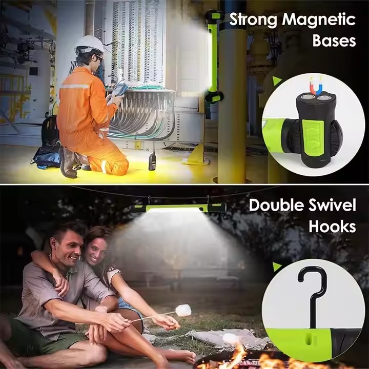 Shingel Waterproof IP65 Cordless Rechargeable Magnetic LED Underhood Work Light with Hooks