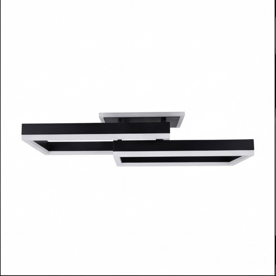 Sandy Black Modern Aluminum LED Ceiling Light for Living Room Bedroom Kitchen