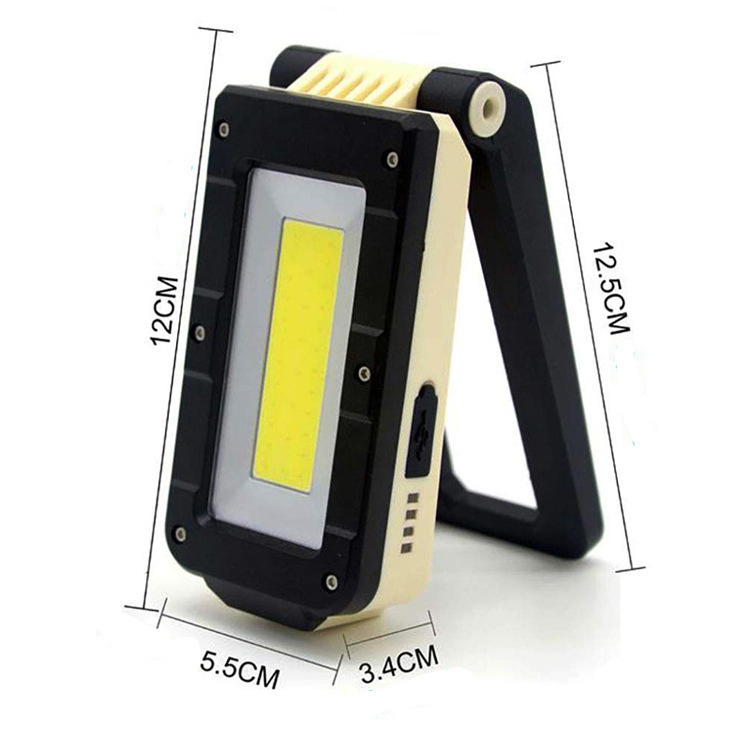 4-Mode Hook Magnet Portable COB XPE USB Machine Repair Inspection Lamp Rechargeable LED Work Light