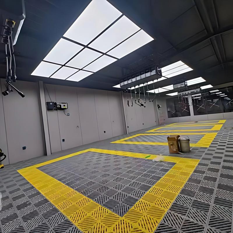 Car Detailing LED Ceiling Light Hexagon Honeycomb Modular Linkable Light Car Wash Bay Auto Detailing Shop Garage