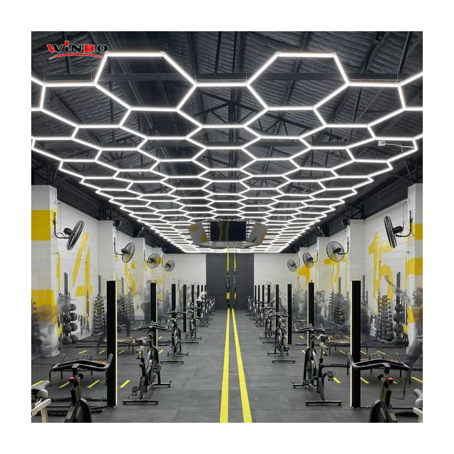 Factory Hot Selling Free Design Car DIY Detailing Light for Workshop Hexagonal LED Garage Work Lights Honeycomb Led Light