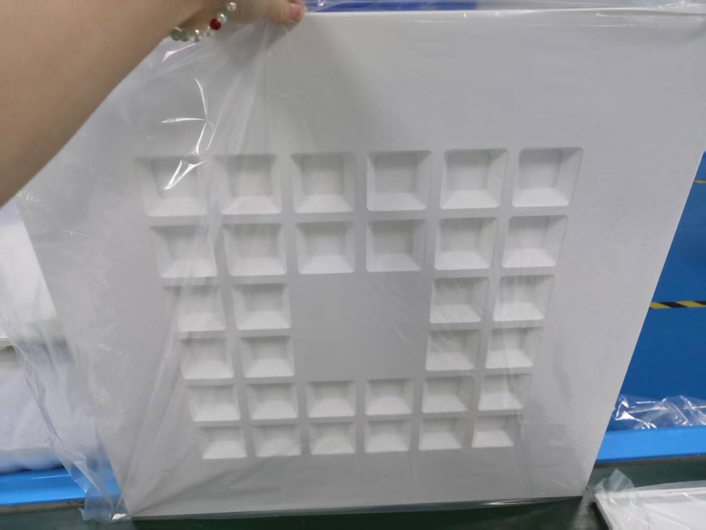 1200x300 600x600 Square Flat Backlit LED Grid Panel Light