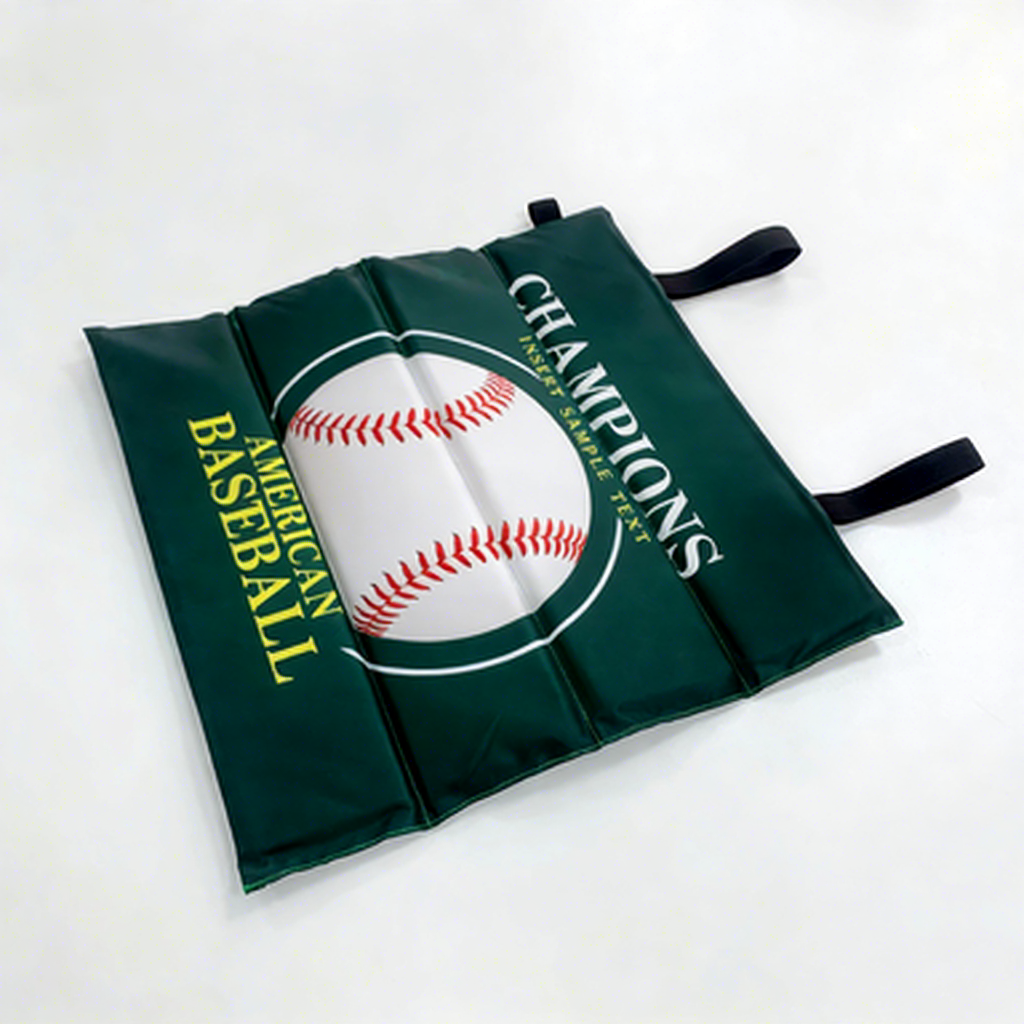 Oxford Fabric Foldable Stadium Seat Cushion With Carry Handle Waterproof Sports Seat Pad For Sports Game Picnic
