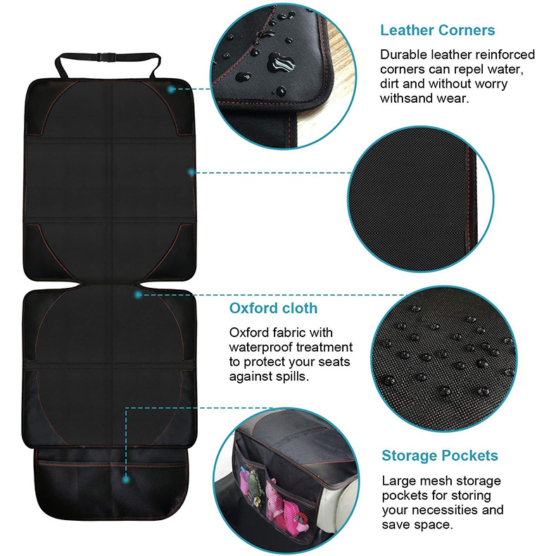1 Pair Multifunctional Child Car Seat Protector Cover Universal Waterproof Dog Pet Car Seat Protector for Child Car Seat