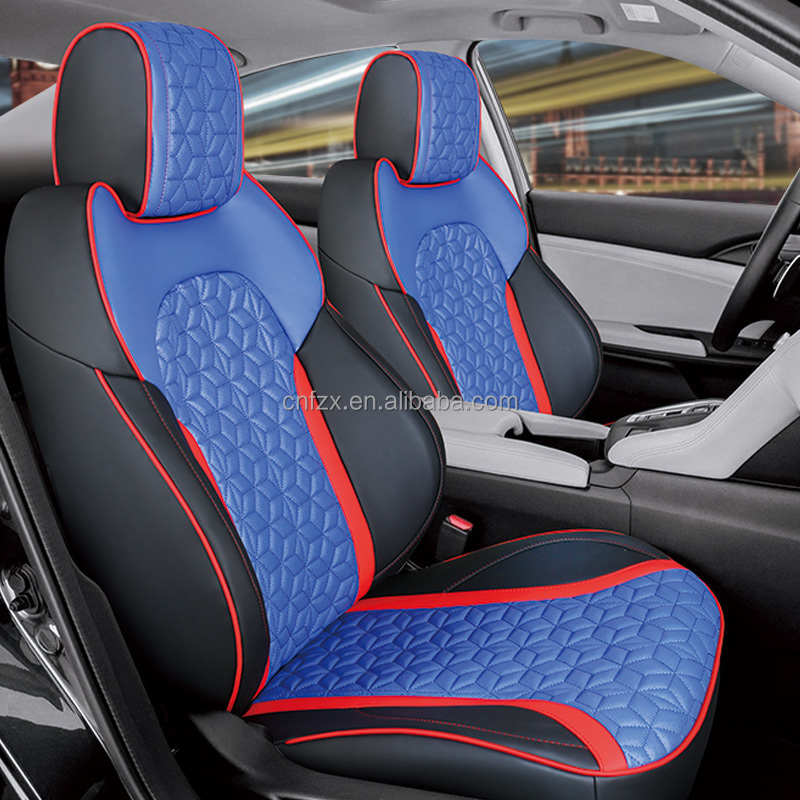 Factory Customized Luxury Car Seat Cover Full Set Breathable Leather Velvet Fabric Car Chair Seat Covers