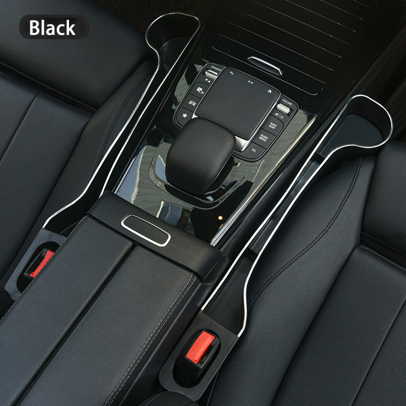 Car Seat Gap Filler Organiser - Upgrade Car Side Seat Gap Filler with Cup Holder and Mobile Phone Holder - 2 Piece Set