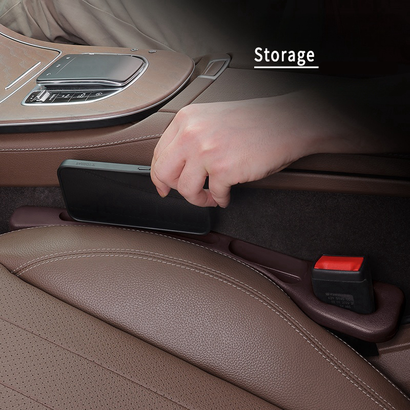 Storage Box Practical PU Anti Drop Stuff Auto Console Side Gap Filler Plug Strip Car Seat Side Organizer Car Seat Gap Filler