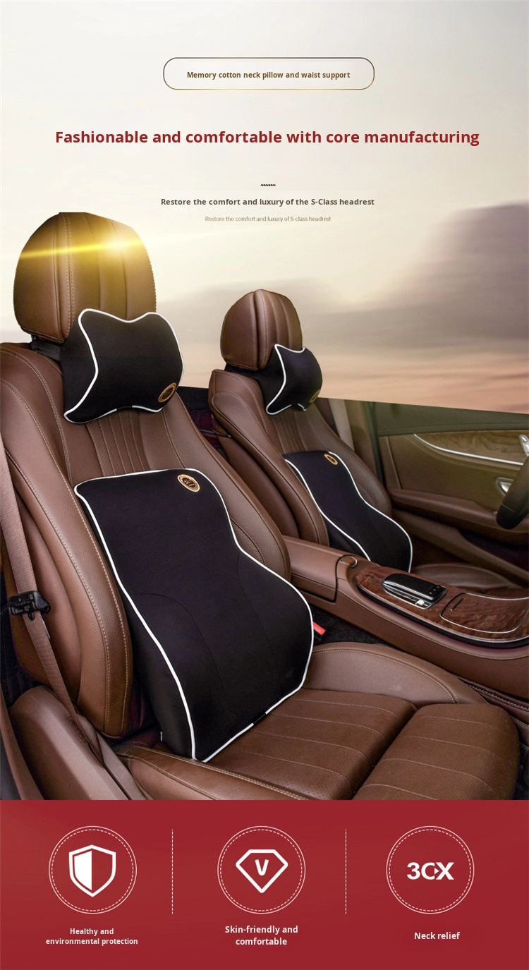 Wholesale Memory Foam Car Seat Cushions & Neck Pillow Headrest Lumbar Support Pad