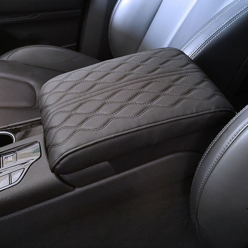 Car Center Console Cover Luxurious Microfiber Leather Car Armrest Cover Cushion