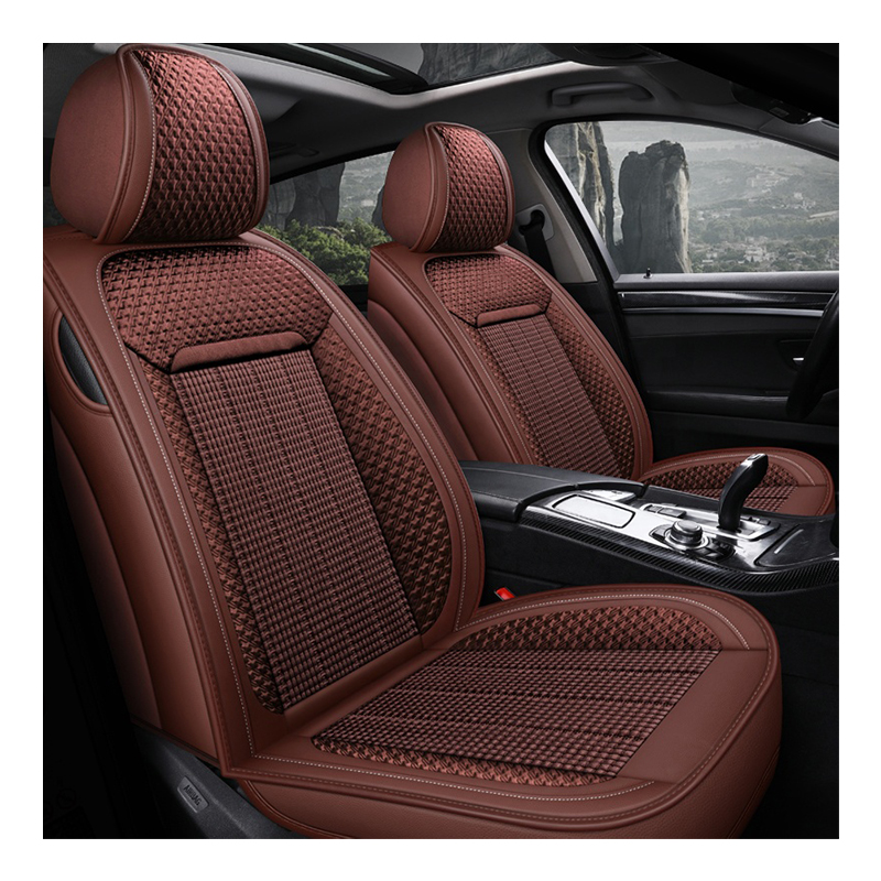 Luxury Anti-Slip Leather Car Seat Cover Waterproof Cushion &amp; Pillow