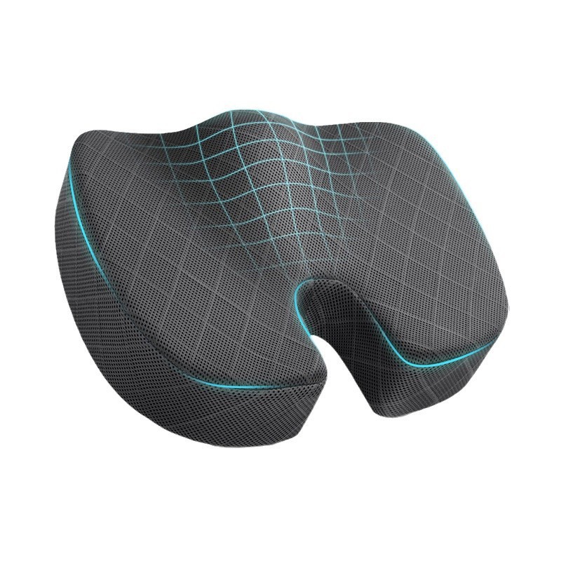 Car square Seat Cushion Memory Foam Seat Cushion for All Place Coccyx Hip Pain Relief for Long Sitting Workers Drivers Sciatica