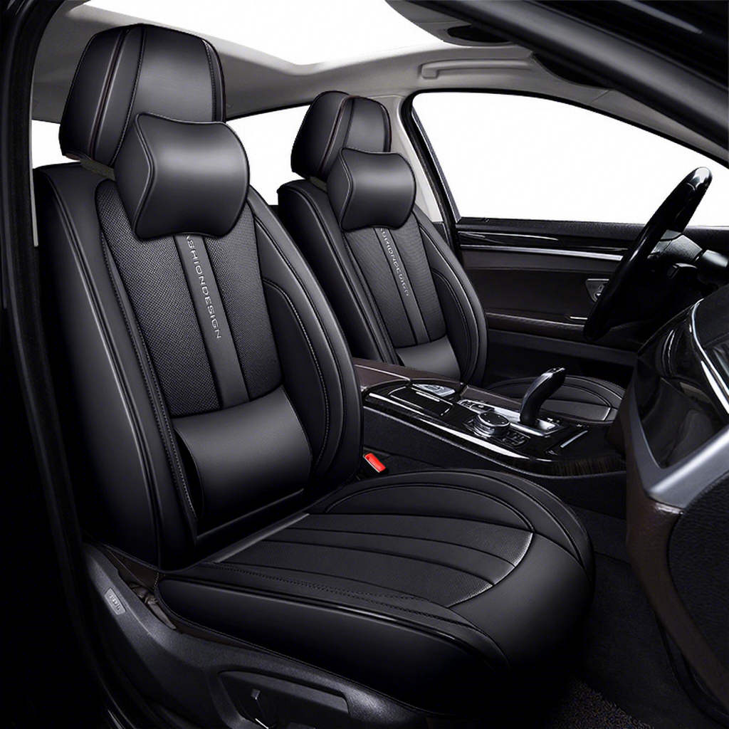 EKR Wholesale Custom Luxury Leather Car Seat Cover Fabric Universal Set for Toyota RAV4 Corolla BYD Racing Sports Car Interior