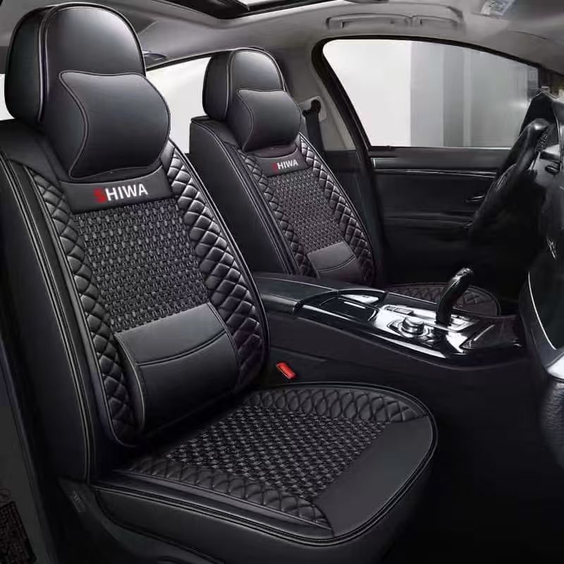 Full-Leather Sports Style 5-Piece Universal Car Seat Covers-All-Season Protection-Wholesale