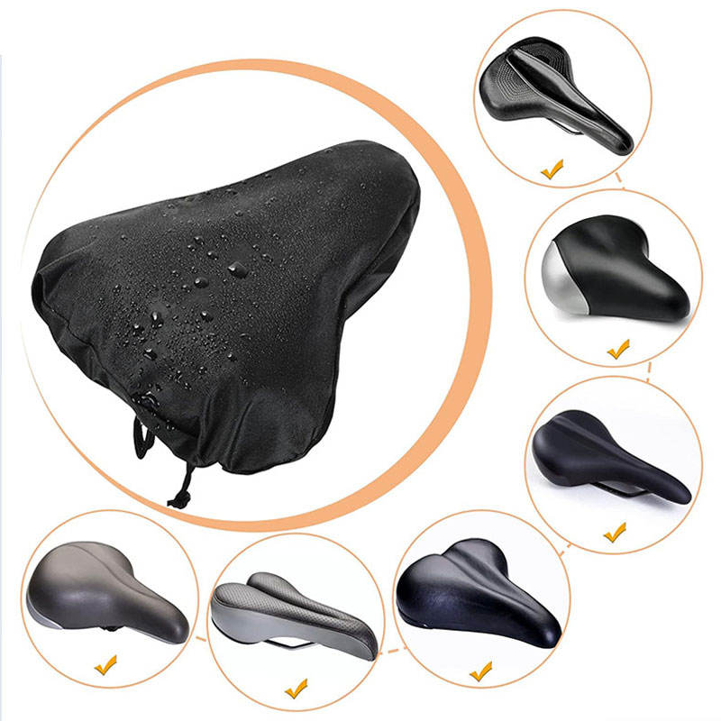 OEM/ODM Factory Custom Seat Cushion Dust Cover Recycled Waterproof Eco RPET Bicycle Seat Cover With Logo Printing