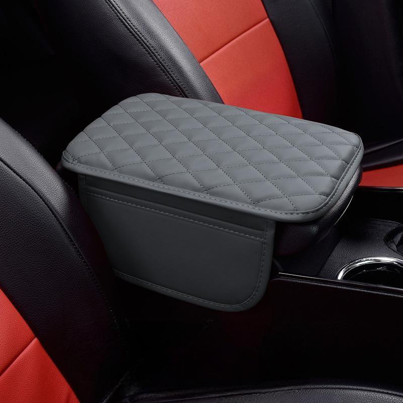Car Center Console Cover Premium Synthetic Leather Car Armrest Cover Cushion