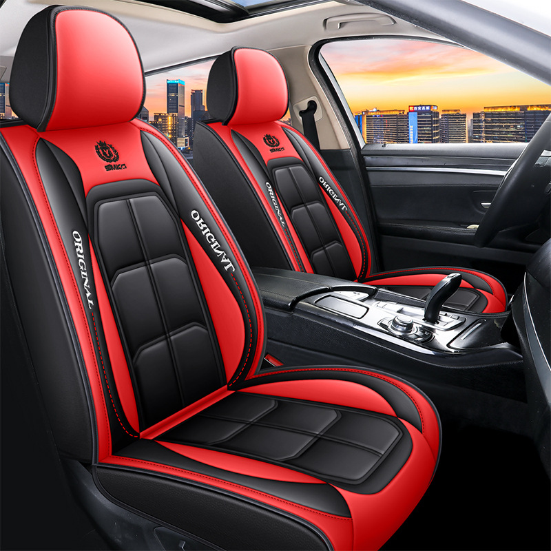 Hot Selling Luxury Leather Full Set Four Season Universal Car Seat Cover Set