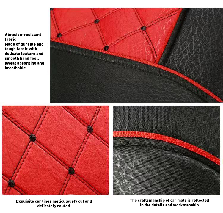 Four Seasons Universal Linen Waterproof Wear-Resistant Car Seat Covers Full Set 5 Pcs Customizable Size &amp; Color