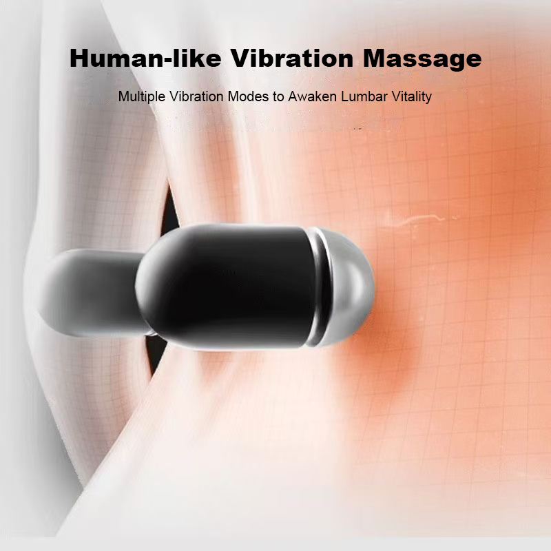 Electric Back Massage Pillow Heated Vibration Cushion for Lumbar and Spine Support Memory Foam Lumbar Support Pillow