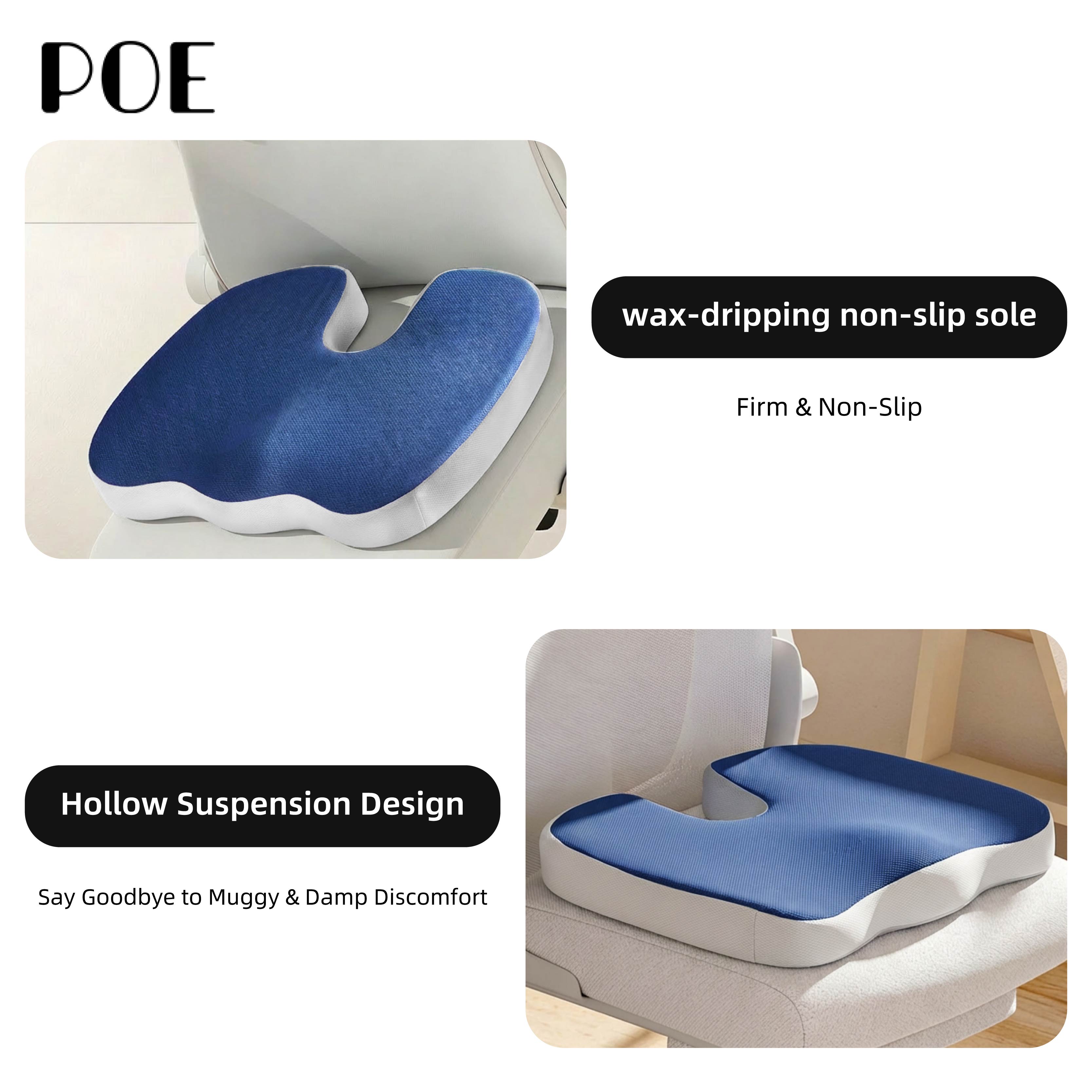 Sciatica Relief Memory Foam Coccyx Cushion Pads Car Seat Cushion With Tailbone Pain Correction Lumbar Pillows &amp; Seat Cushions