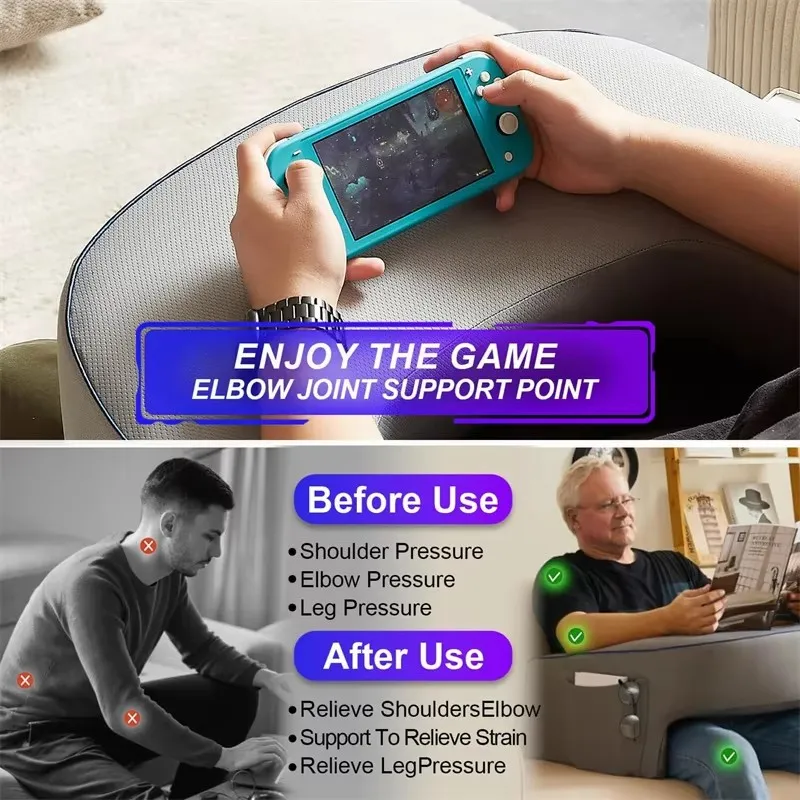 Multi-Function Pad Game Armrest Lap Table Pillow