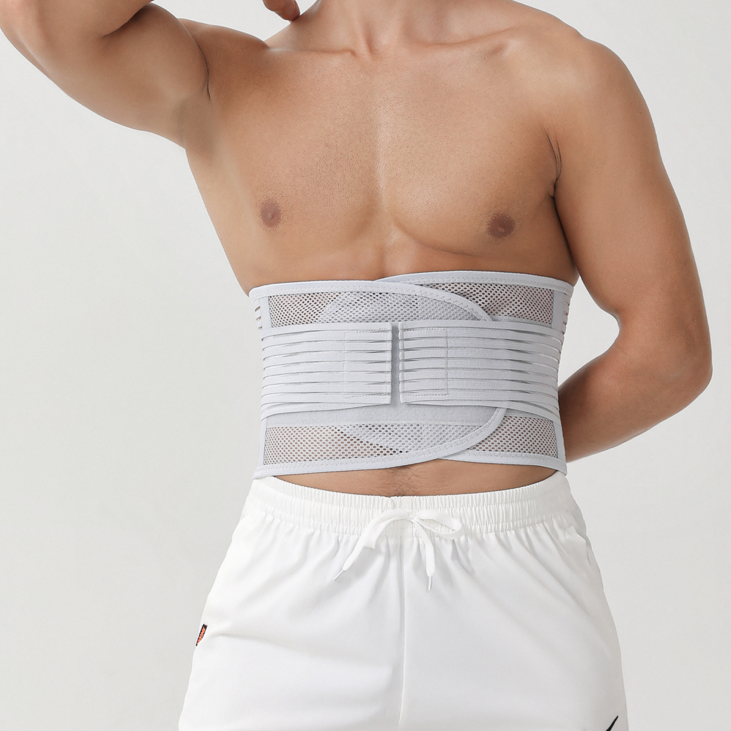 Breathable Waist Backrest Cushion Metal Lumbar Support Chair Back Training Sharper Back Support Cushion for Pain Relief