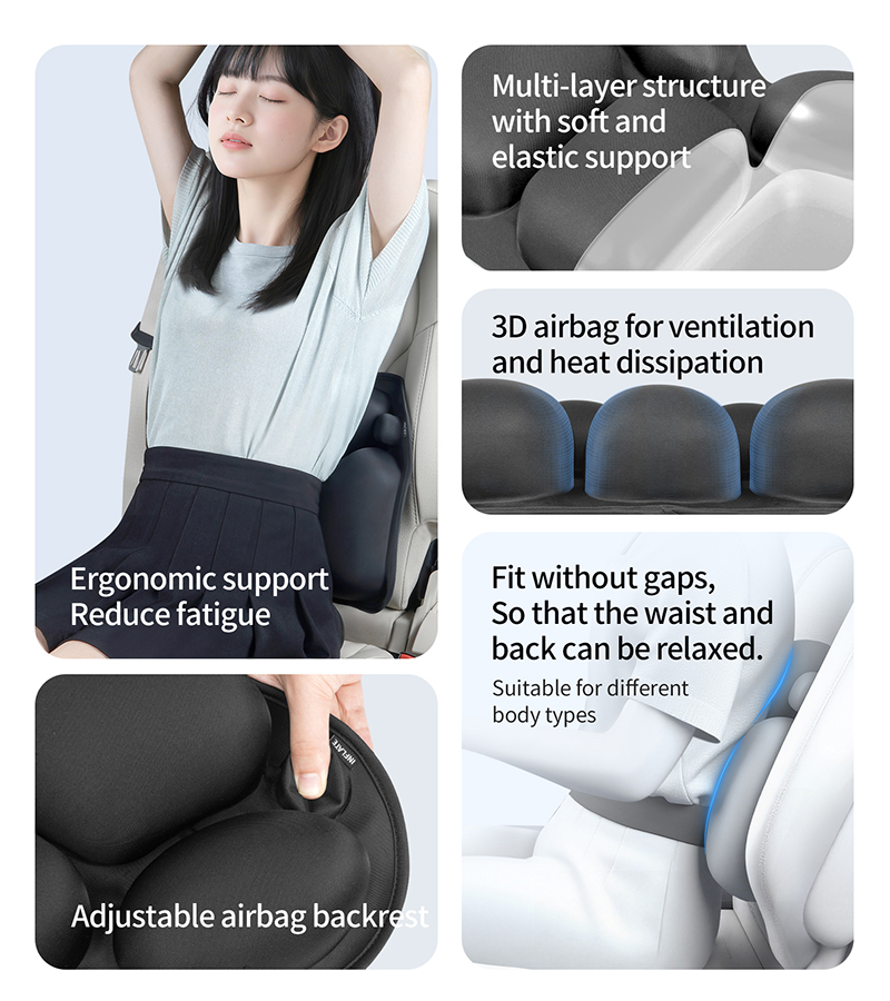 Inflatable Lumbar Support Pillow