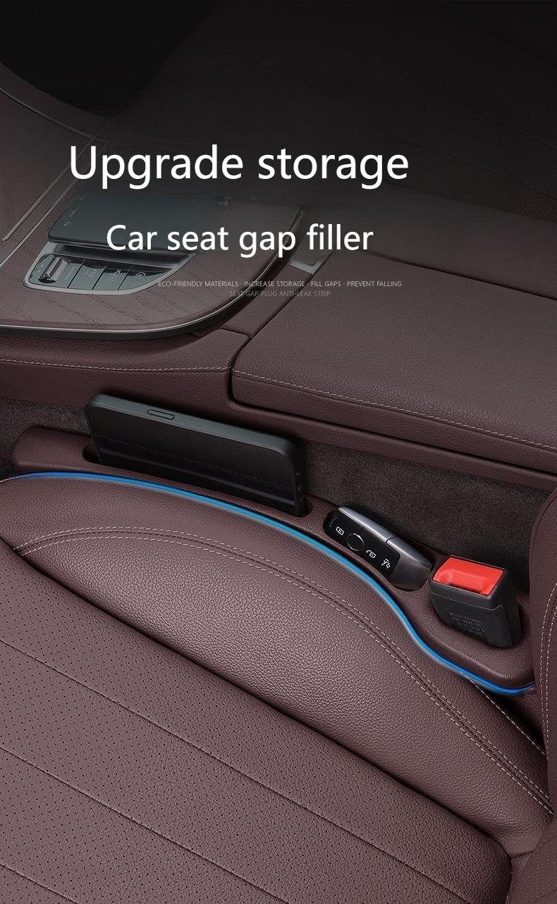 Anti-Drop Car Seat Side Gap Filler with Storage Slot