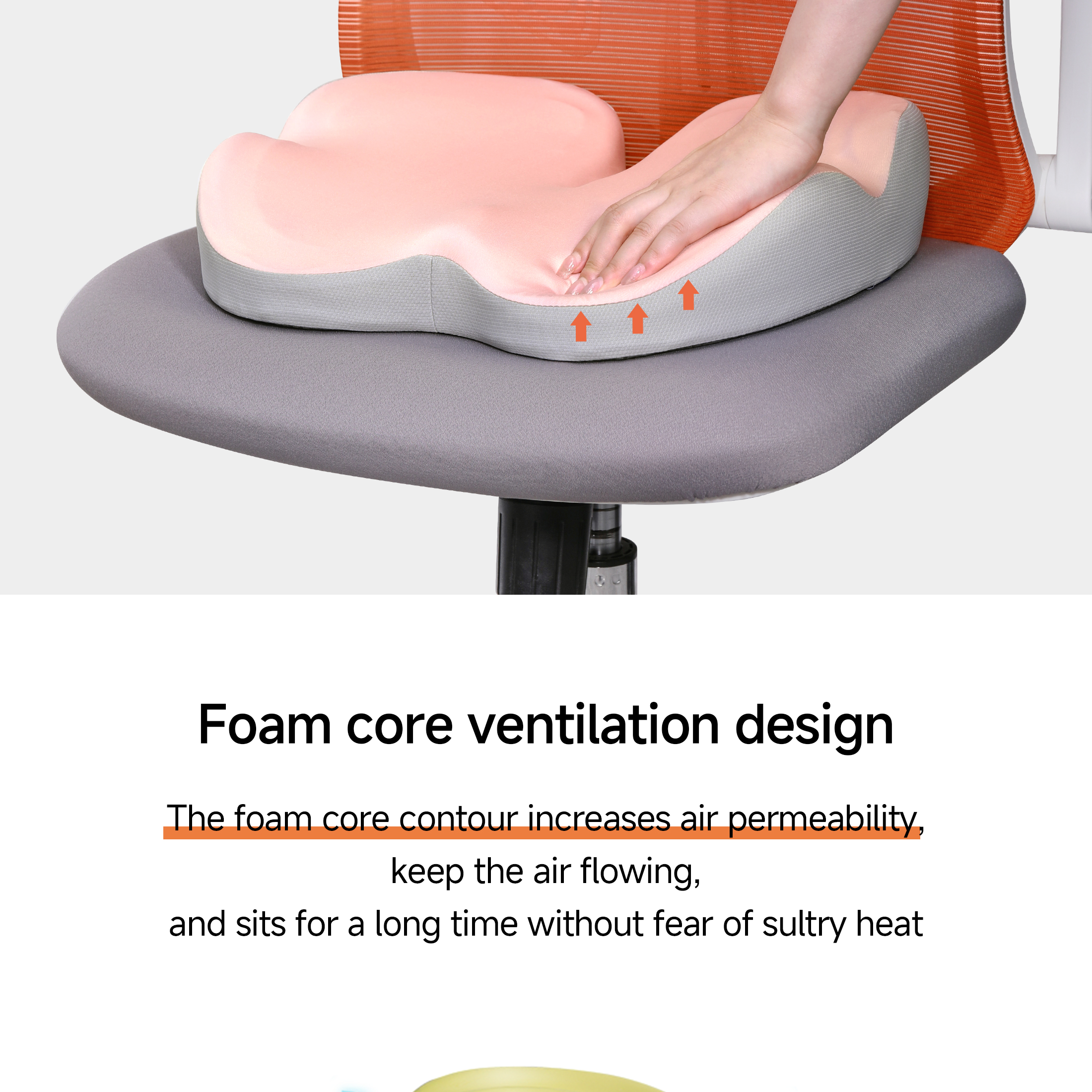 Memory foam neck support cushion