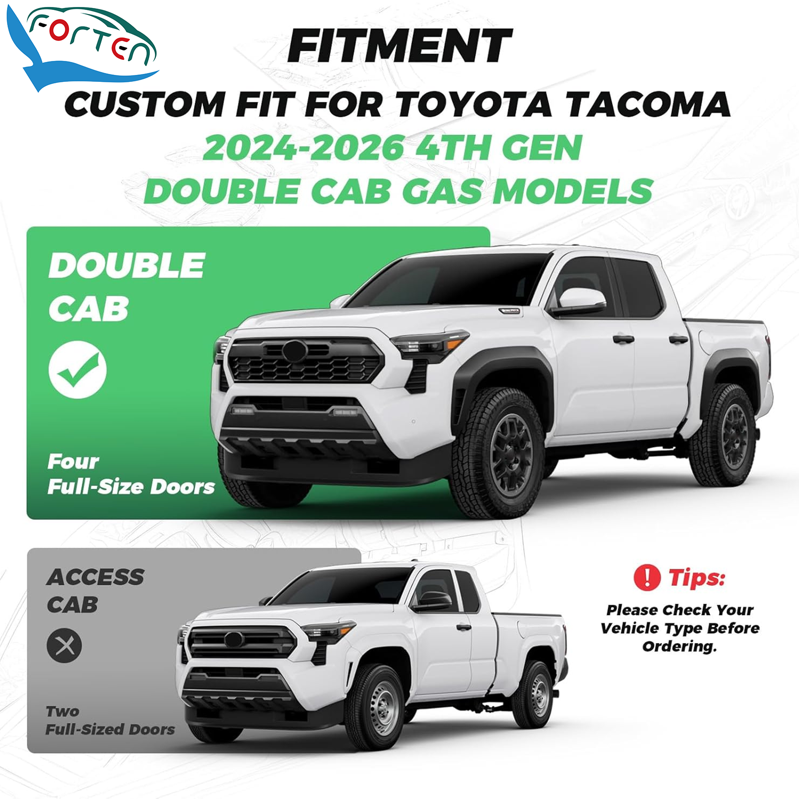 Car Seat Protector Van Seat Cover Toyota Car Seat Covers Waterproof for 2024-2026 4th Gen Tacoma SR5 Limited Truck Sear Covers
