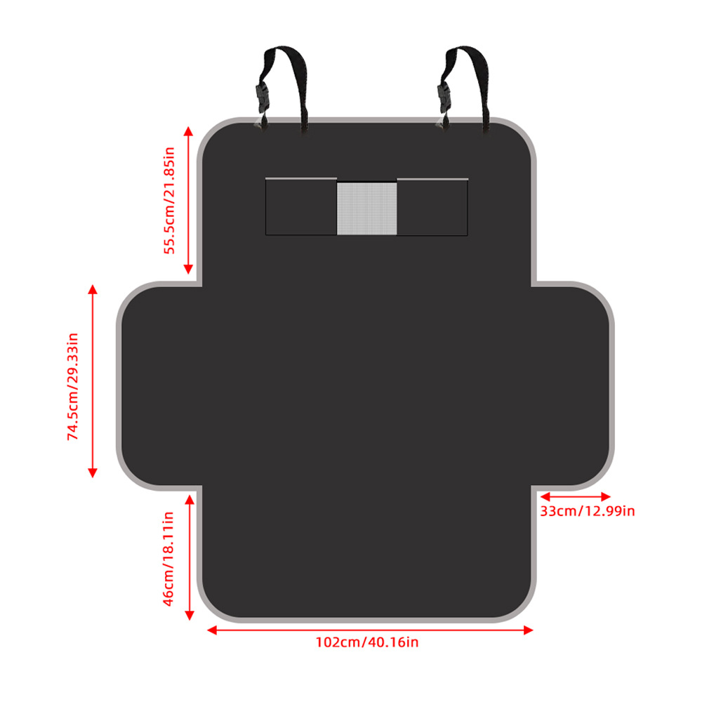 Heavy Duty Waterproof Pet Car Seat Cover with Non-Slip Backing for Large Dogs in SUVs