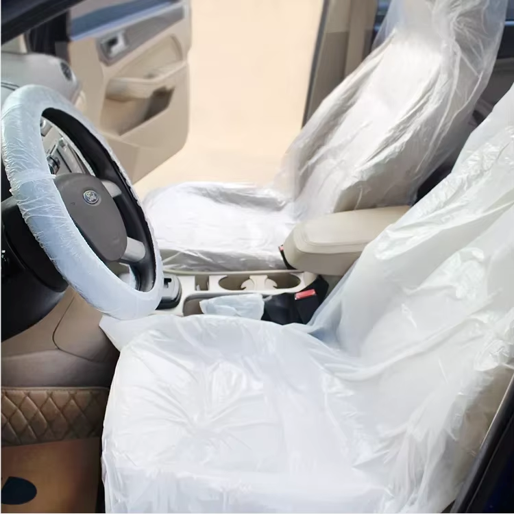 Wholesale HDPE Transparent Waterproof Disposable Plastic Seat Cover Kit for Cars Automotive Parts &amp; Accessories