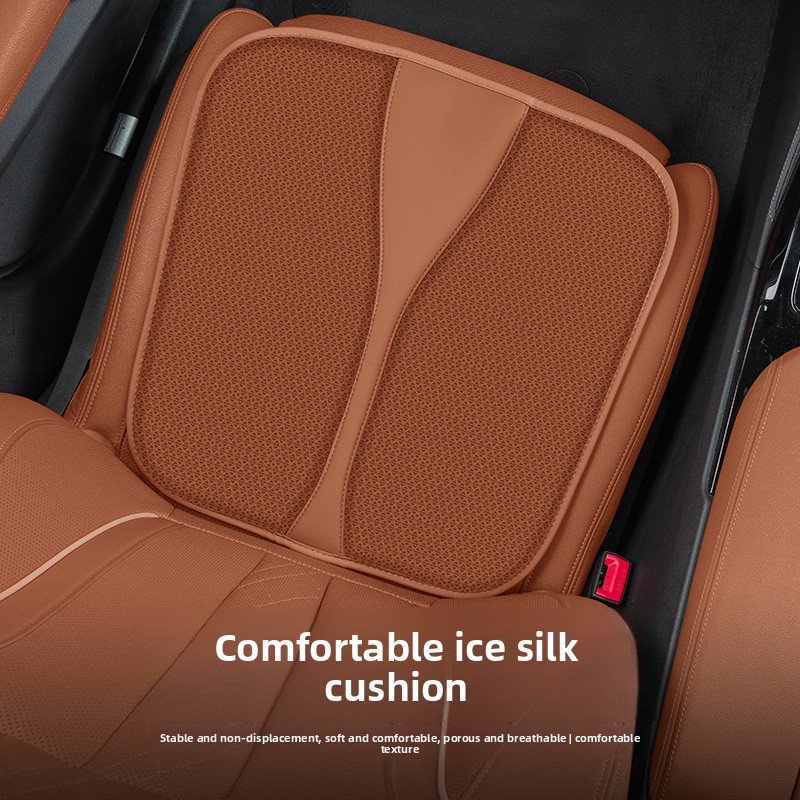 Car Seat Cushion Mesh Four Seasons Universal Summer Breathable Non-Slip Honeycomb Ventilation Synthetic Fiber Filling