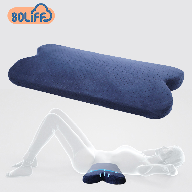 Lumbar Pillow for Sleeping Memory Foam Back Pain Support Lower Back Cushion in Bed Waist Support Cushion Pregnant Woman