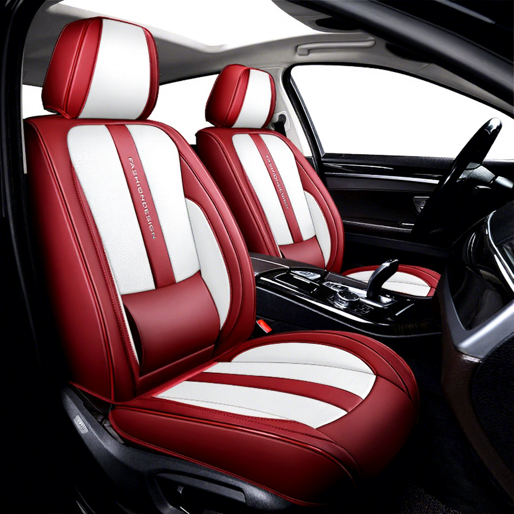 EKR Wholesale Custom Luxury Leather Car Seat Cover Fabric Universal Set for Toyota RAV4 Corolla BYD Racing Sports Car Interior