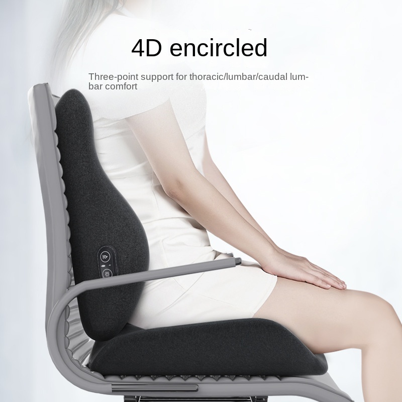 Orthopedic Leather Office Chair Cushion Breathable Memory Foam Sedentary Ass Decompression Seat Car Home Use Air Filled Massage