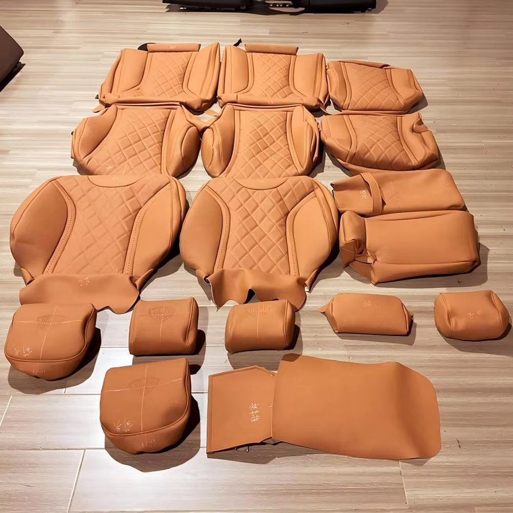 Custom Made for Car Seat Covers 5 Seats Leather Fit Mercedes Benz W204 W205 W211 W203 W206 W210 W212 W213 W214 W176 W177