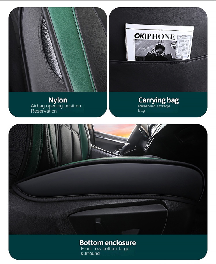 All-Car Ten-Piece Sports Full Set Leather Cover Fully Encircled Four Seasons Universal Wear-Resistant Dirt-Resistant Car Seat