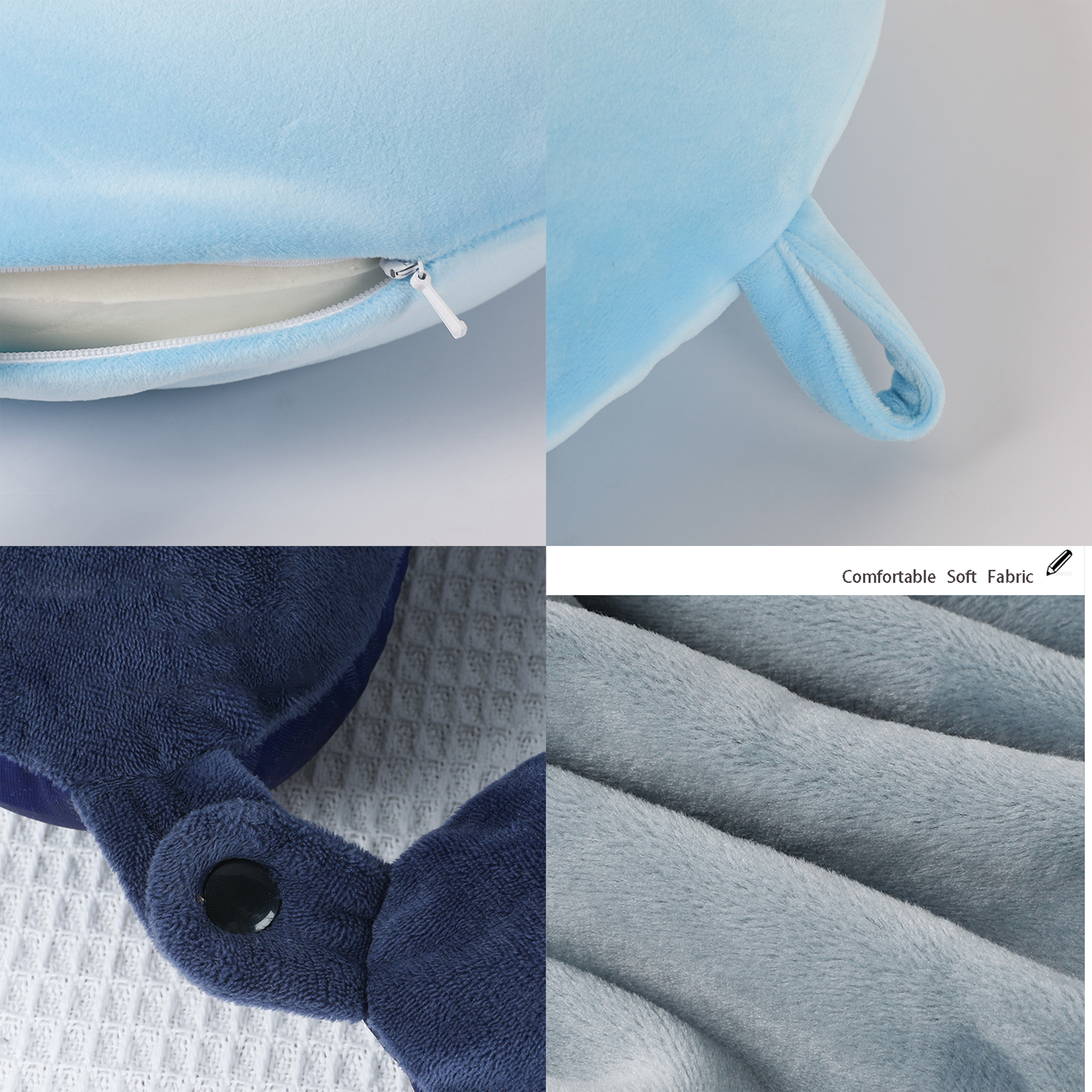 Wholesale Cheap Spot Goods Soft Plush Memory Foam Car Travel Neck Pillow