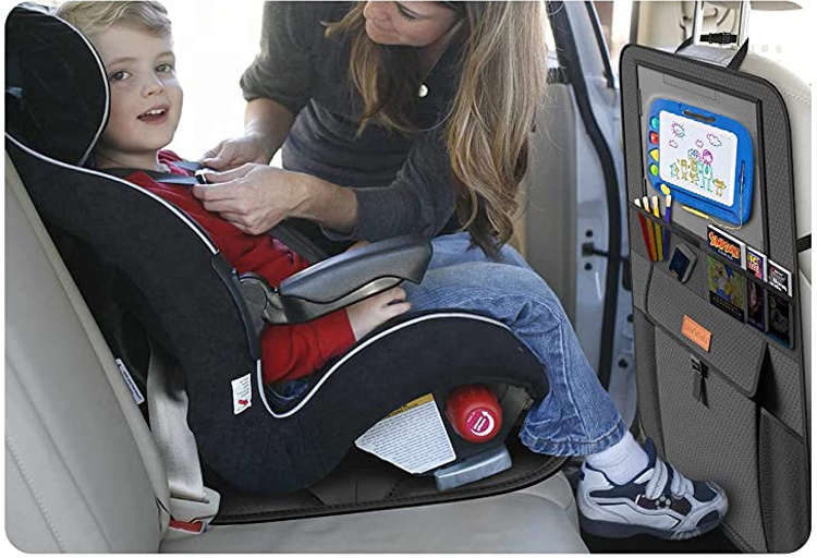 Waterproof Lengthen Non-Slip Safety Cushion Universal Baby Car Seat Cover Durable Seat Protector for Back Seat