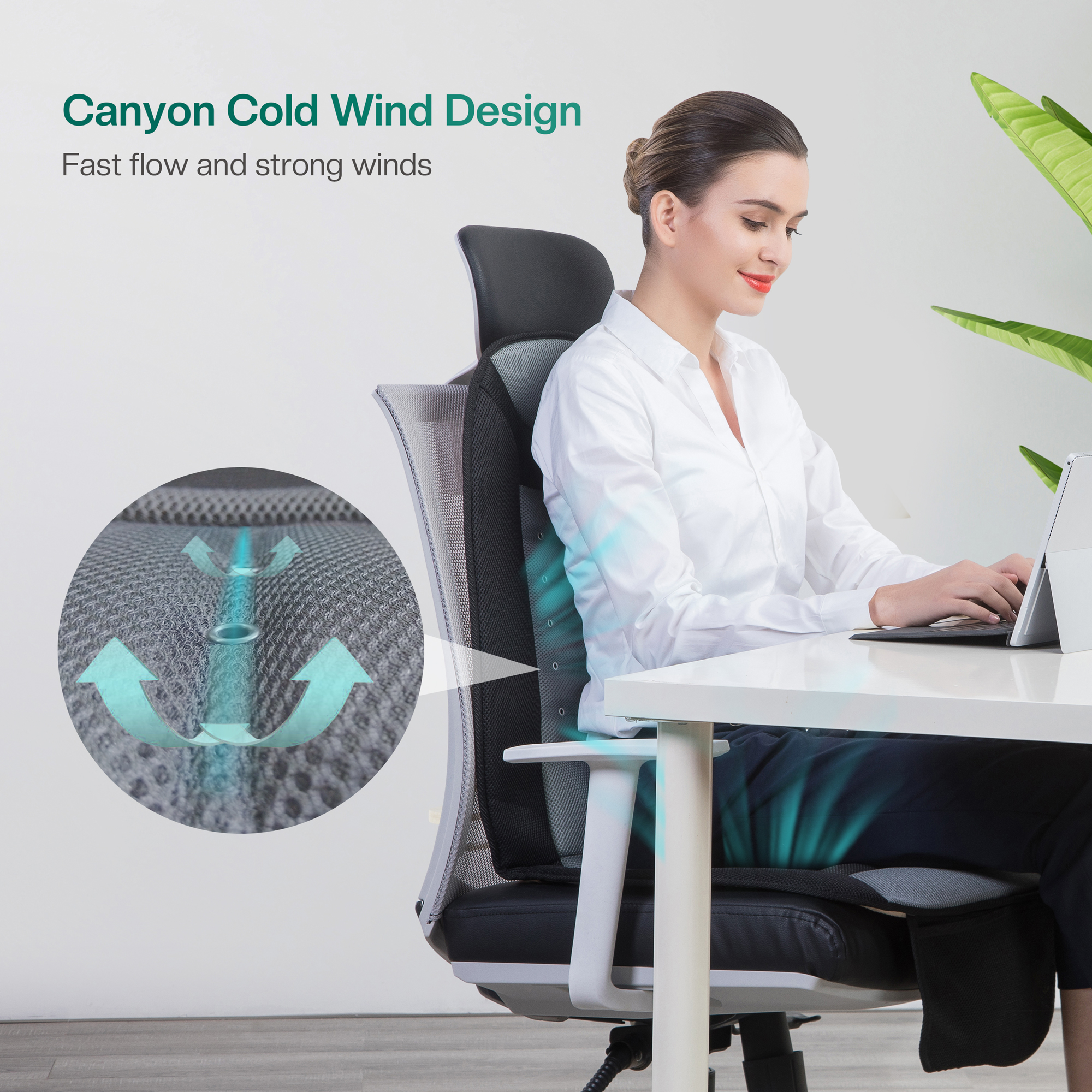 Factory Wholesale Cooling Car Seat Cushion Massage Vibration Air Ventilated Fan Air Conditioned Cooler Cushion Massager
